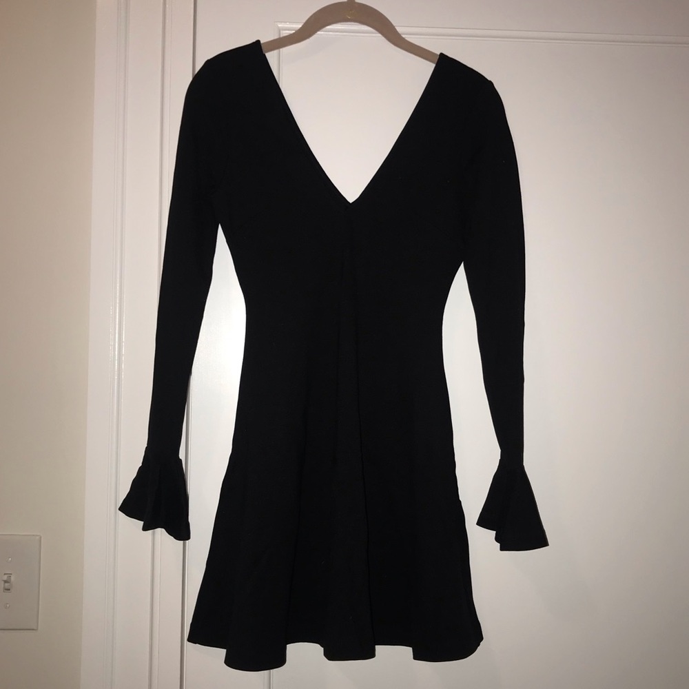Nasty Gal black skater dress